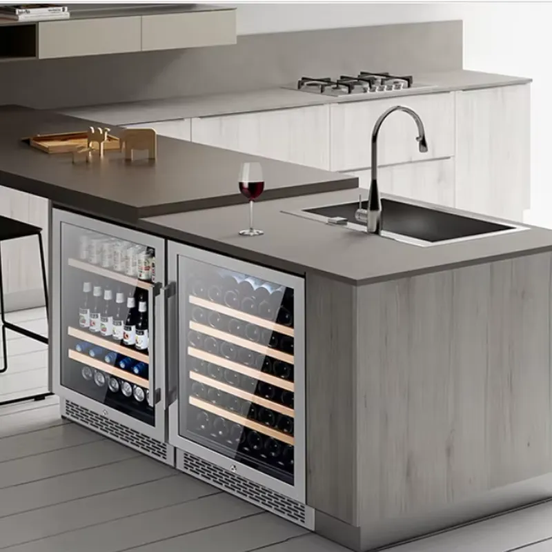Wine Beer Dual Zone - ثلاجة نبيذ بسعة 48 زجاجة مع