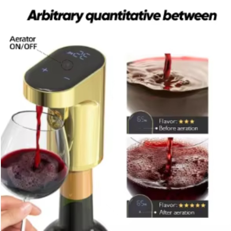 موزع نبيذ كهربائي محمول مع جها - مراجعة Wine Aerator Pour وسعره