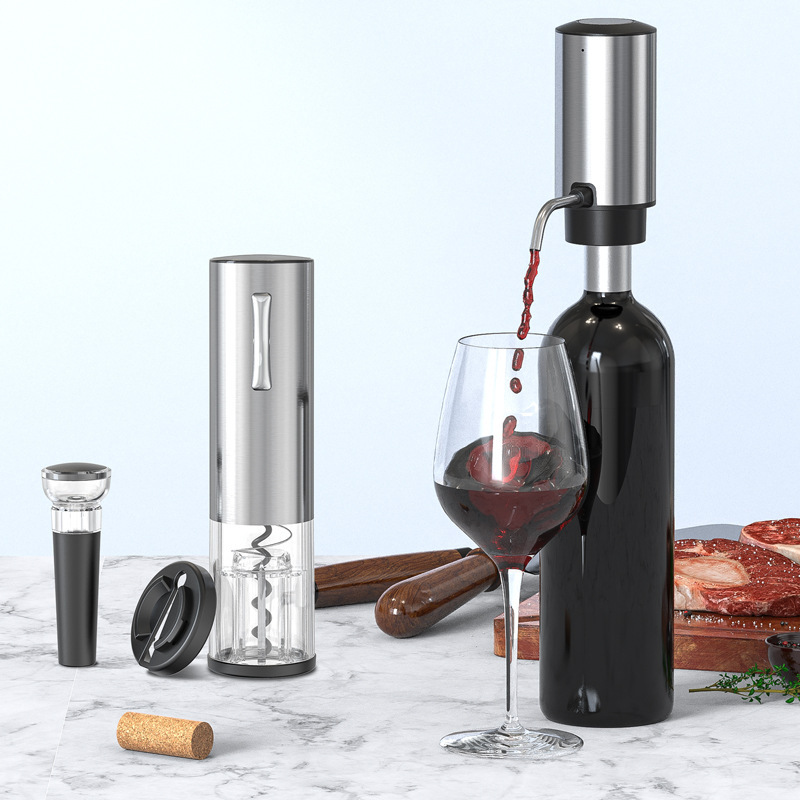 جهاز تهوية وتوزيع النبيذ الكهر - مراجعة Wine Aerator Pour وسعره