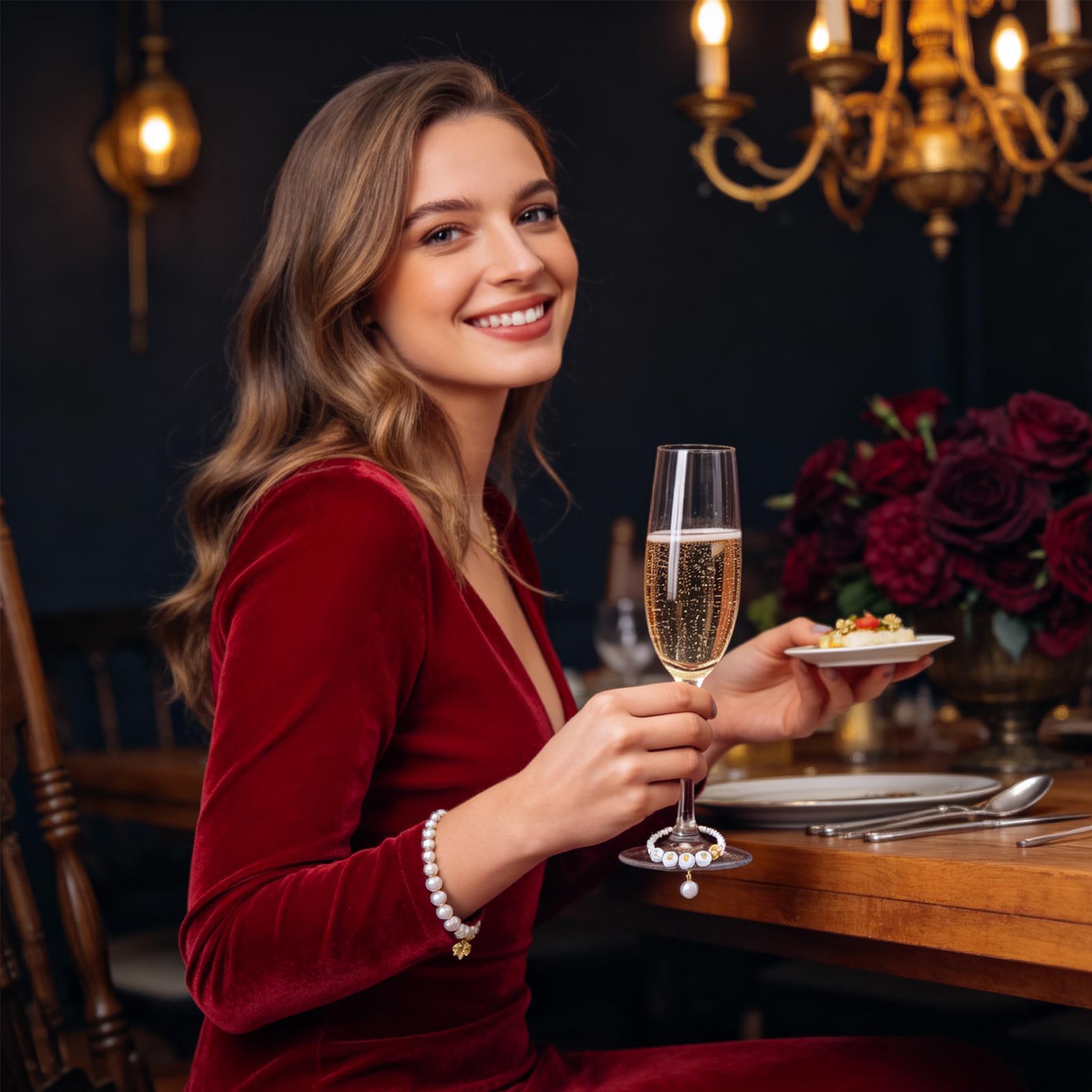 زينة للمشروبات للزجاجات مع خرز - مراجعة Wine & Beer Guayaquil وسعره