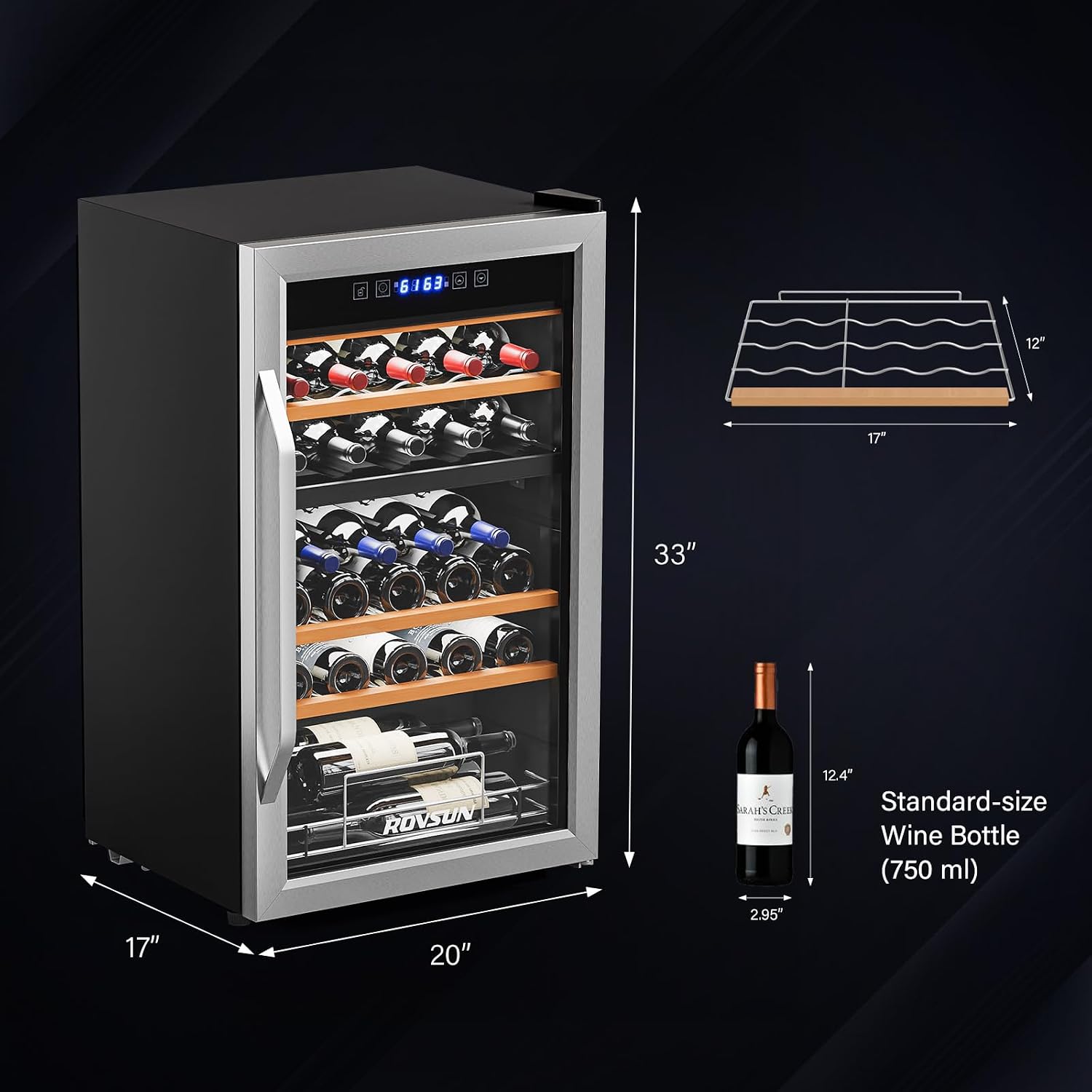 مبرد نبيذ مزدوج المناطق بسعة 3 - مراجعة Wine Beer Dual Zone وسعره