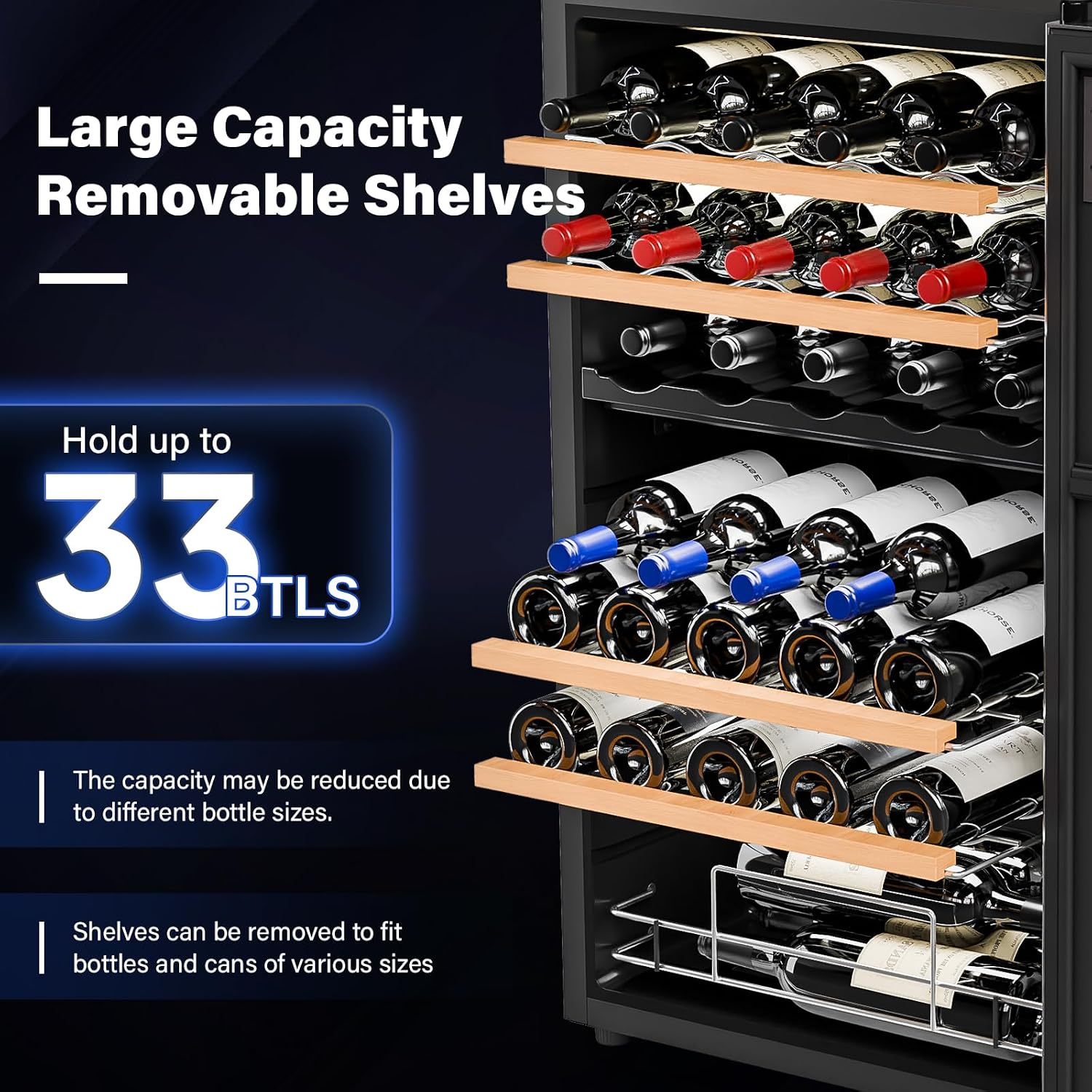 مبرد نبيذ مزدوج المناطق بسعة 3 - مراجعة Wine Beer Dual Zone وسعره