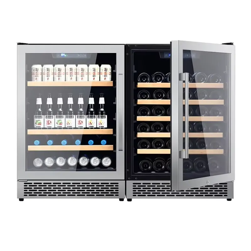 ثلاجة نبيذ بسعة 48 زجاجة مع با - مراجعة Wine Beer Dual Zone وسعره