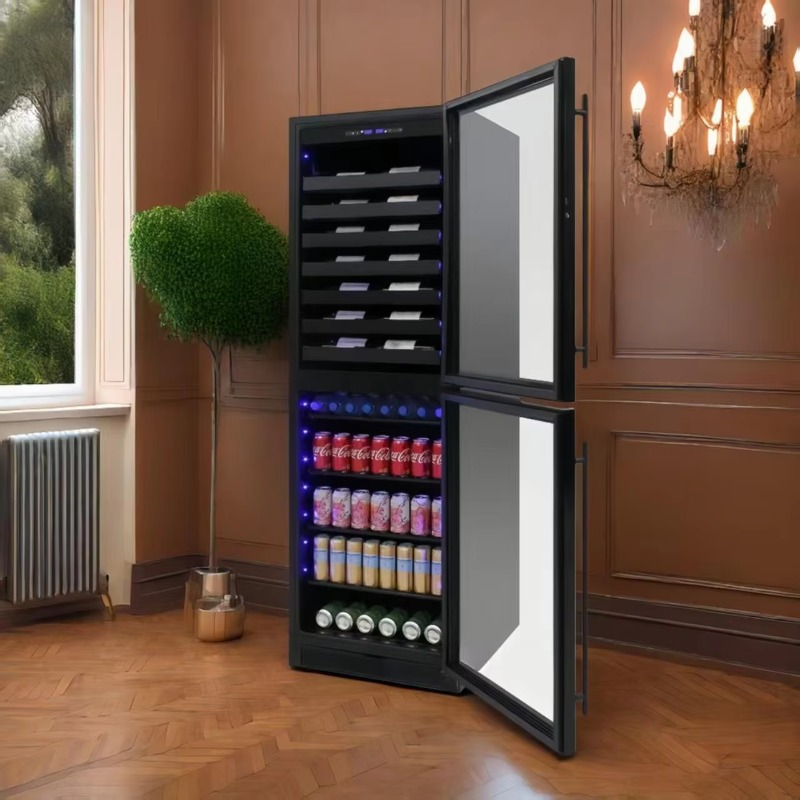 ثلاجة مشروبات كهربائية ذكية بع - مراجعة Wine Beer Dual Zone وسعره