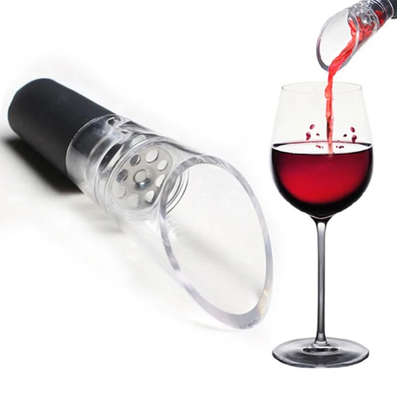وعاء نبيذ أكريليك ، سدادة زجاج - مراجعة Wine Aerator Pour وسعره