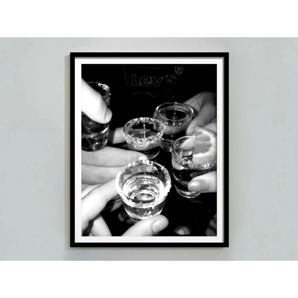 ملصق عالي الوضوح بالأبيض والأس - مراجعة Whisky Beer And Wine وسعره