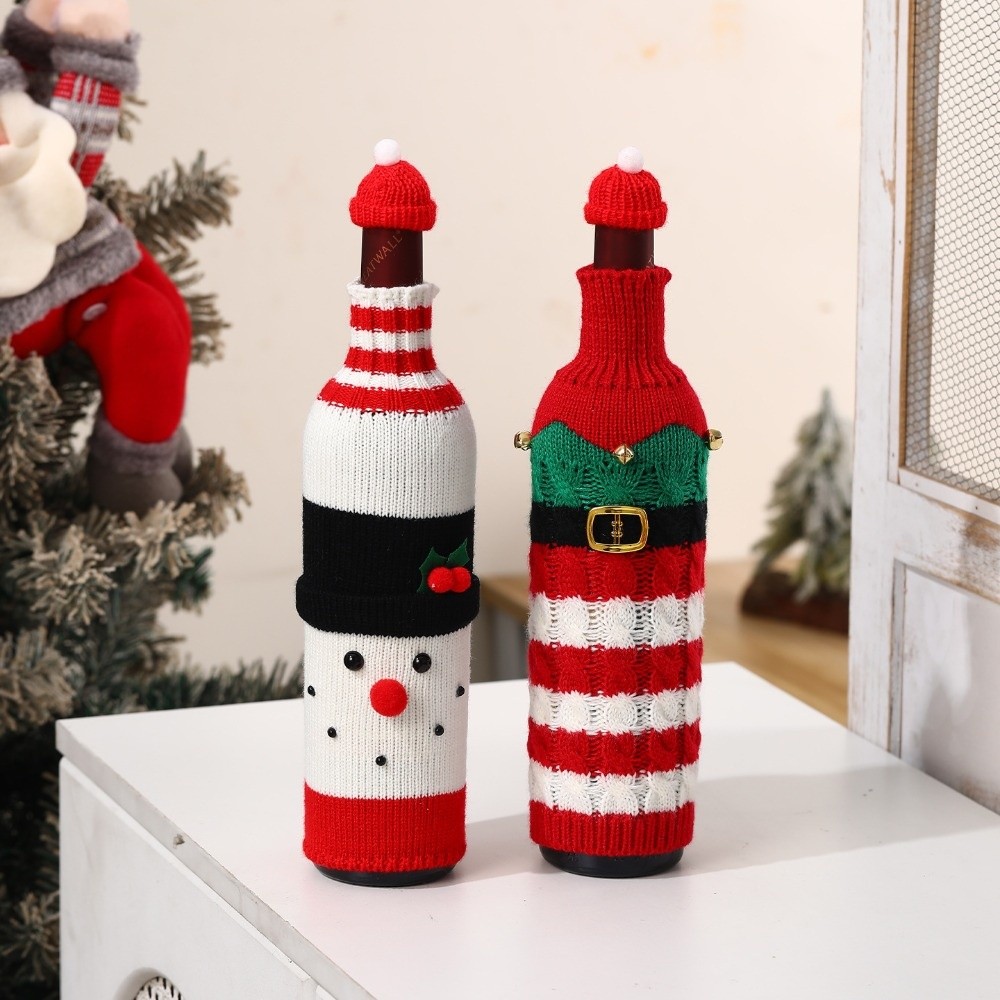 غطاء زجاجة نبيذ محبوك مع قبعة  - مراجعة Wine Beer Hat وسعره