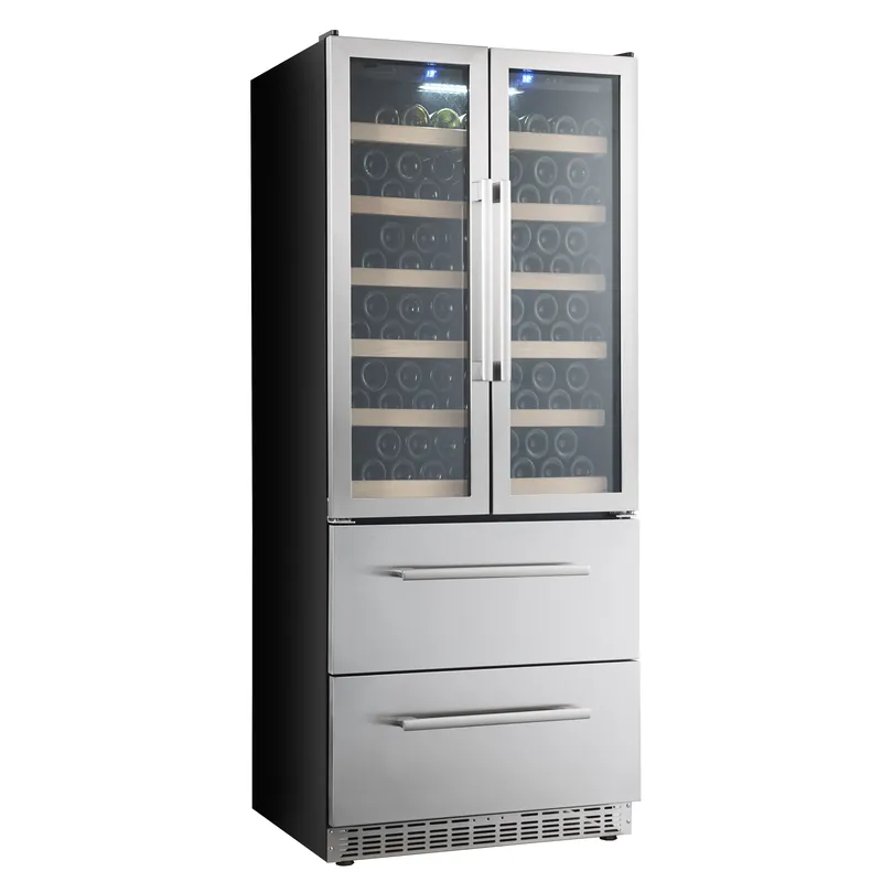 ثلاجة نبيذ NE-362 تجارية ومنزل - مراجعة Wine Beer Dual Zone وسعره